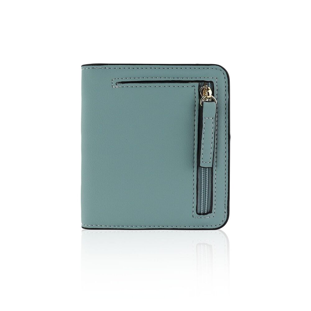 8710 Small Wallets , Compact Bifold PU Leather Rfid Wallet Multi-Slot Slim